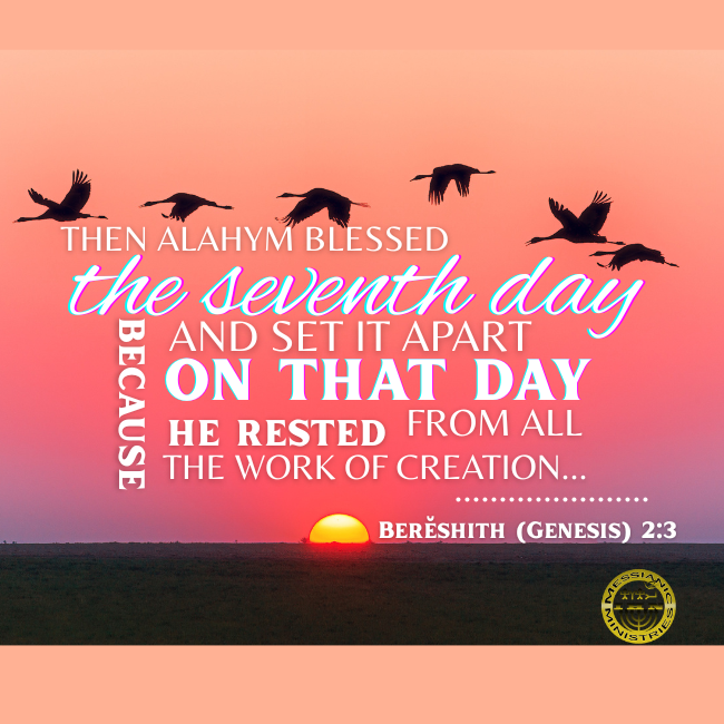 Berĕshith (Genesis) 2:3