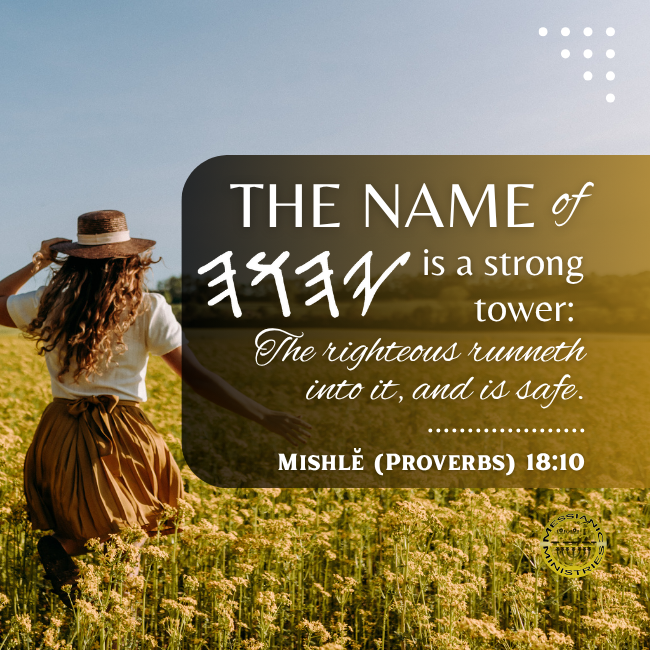 MishlΔ (Proverbs) 18:10