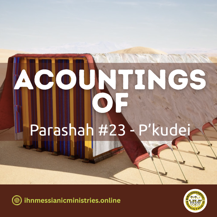 Parashah #23 P’kudei – accountings of