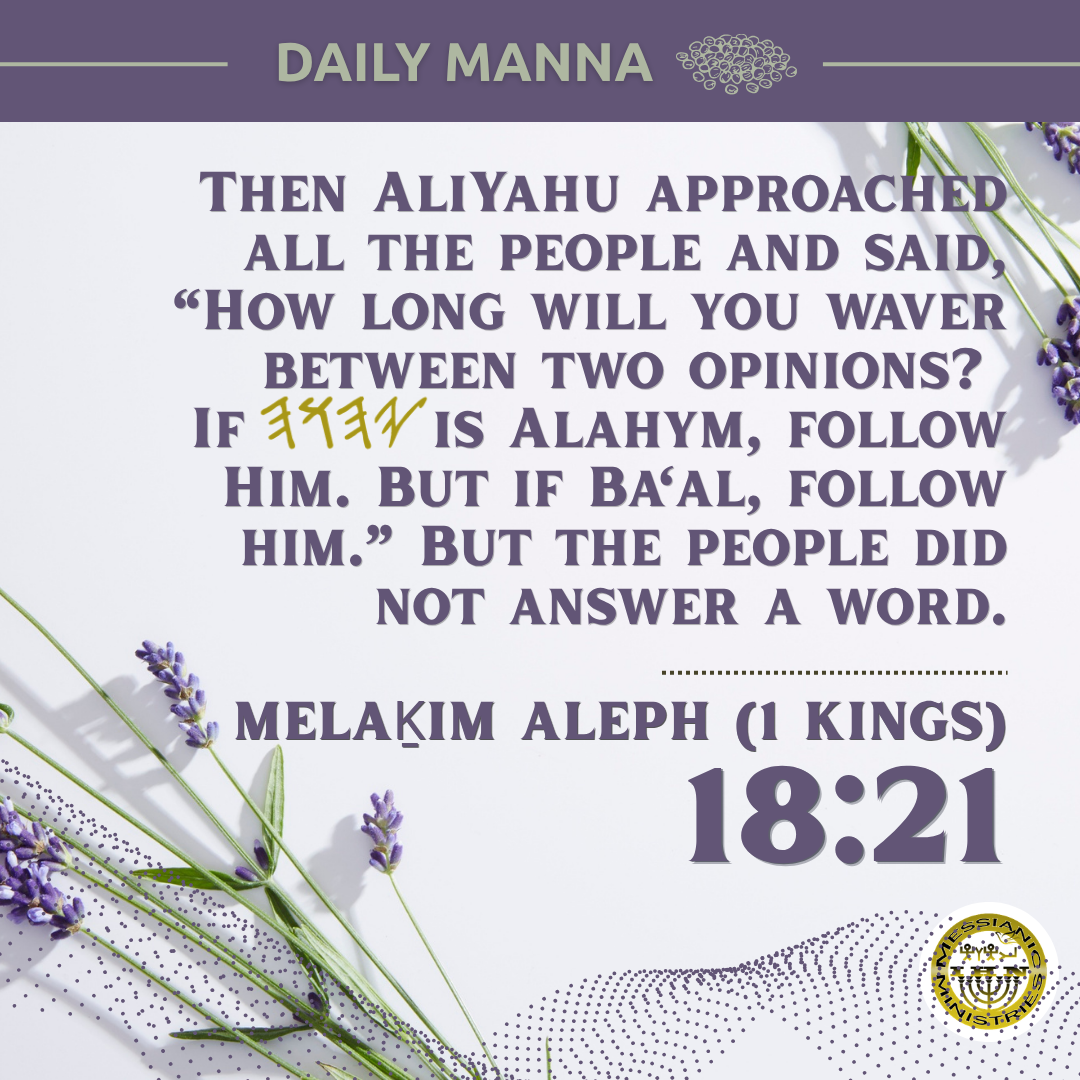 Melaḵim Aleph (1 Kings) 18:21