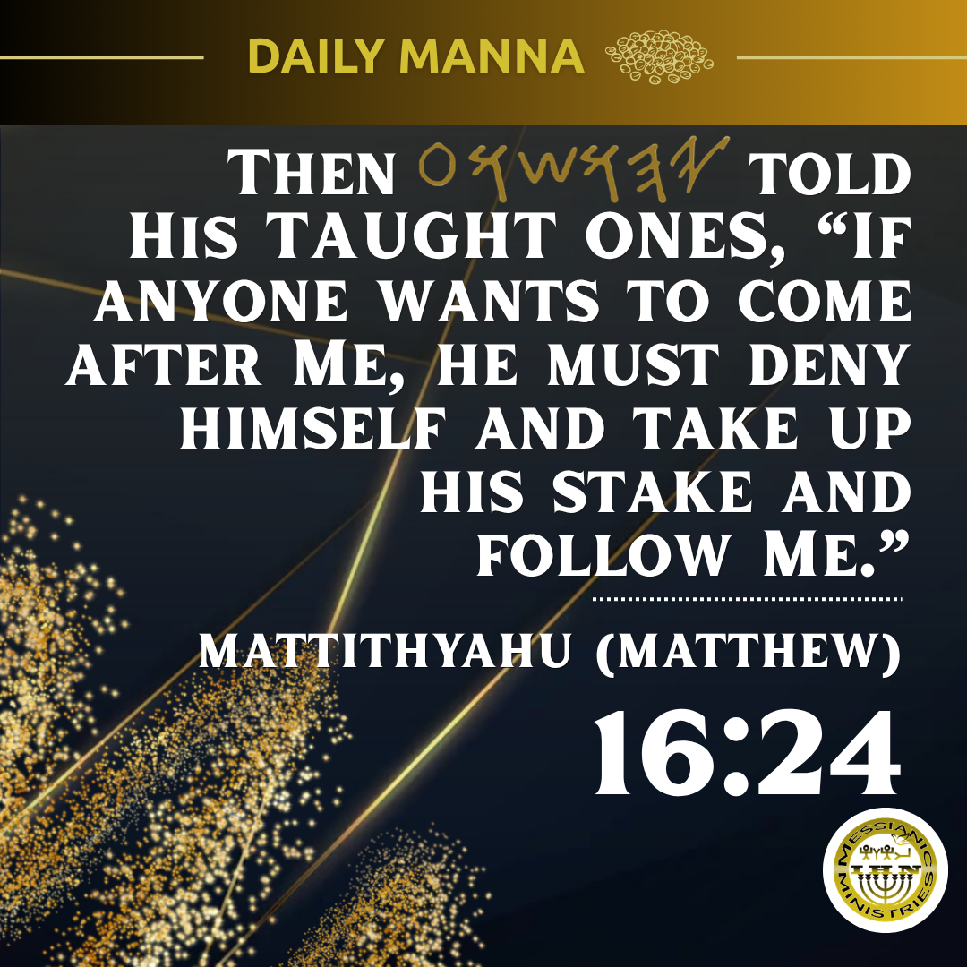 Mattithyahu (Matthew) 16:24